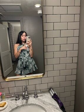 Tie-Waist Halter Romper